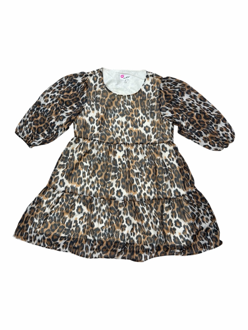 Luv Betsy By Betsy Johnson NWOT Leopard Printed House Mini Dress Size Medium.